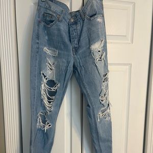 Distressed American Eagle Jeans